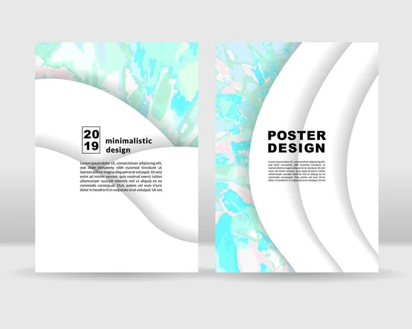 Abstracte achtergrond van de poster. Het kan worden gebruikt voor posters, kaarten, folders, brochures, tijdschriften en elke vorm van dekking. EPS-10 — Stockvector