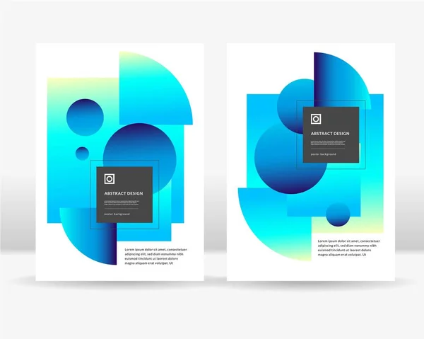 Το πρότυπο αφηρημένη σύνθεση πολύχρωμα ντεγκραντέ αφίσα — Διανυσματικό Αρχείο