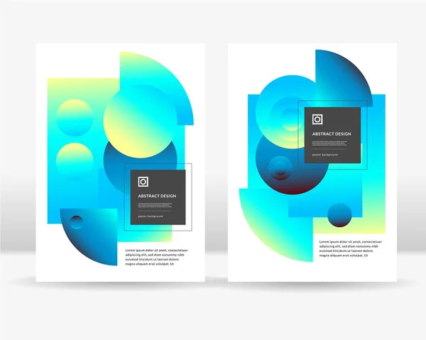 Το πρότυπο αφηρημένη σύνθεση πολύχρωμα ντεγκραντέ αφίσα — Διανυσματικό Αρχείο