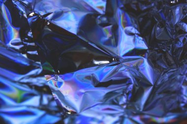 Sanal yanardöner folyo dokusu arka planı. Posterler, kartlar, el ilanları, broşürler, dergiler ve her türlü kapak için kullanılabilir.