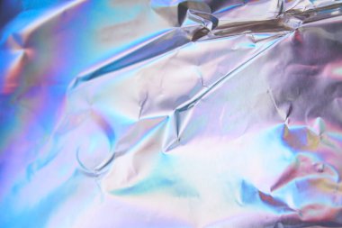 Sanal yanardöner folyo dokusu arka planı. Posterler, kartlar, el ilanları, broşürler, dergiler ve her türlü kapak için kullanılabilir.