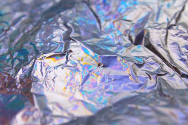 Sanal yanardöner folyo dokusu arka planı. Posterler, kartlar, el ilanları, broşürler, dergiler ve her türlü kapak için kullanılabilir.