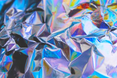 Sanal yanardöner folyo dokusu arka planı. Posterler, kartlar, el ilanları, broşürler, dergiler ve her türlü kapak için kullanılabilir.