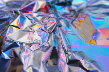 Sanal yanardöner folyo dokusu arka planı. Posterler, kartlar, el ilanları, broşürler, dergiler ve her türlü kapak için kullanılabilir.