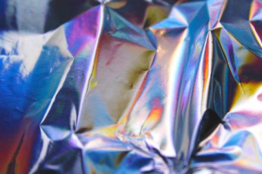 Sanal yanardöner folyo dokusu arka planı. Posterler, kartlar, el ilanları, broşürler, dergiler ve her türlü kapak için kullanılabilir.