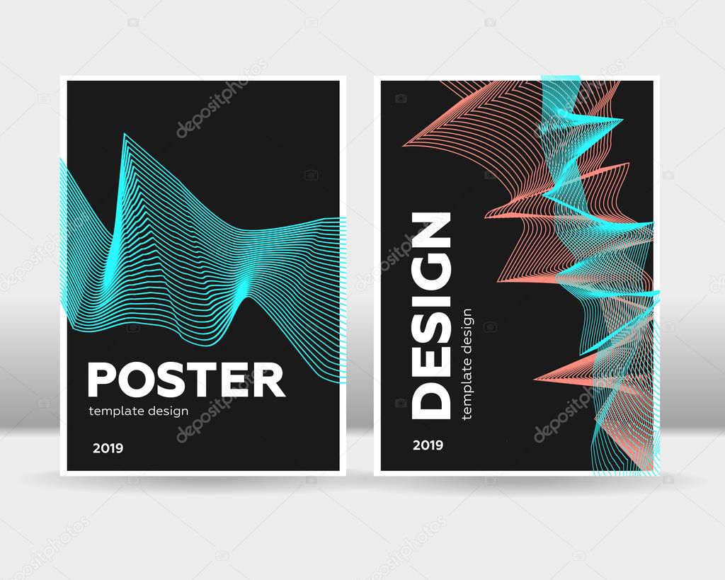 Abstract minimalist cover template. It can be used for posters, cards, flyers, brochures, magazines and any kind of cover. EPS 10 - Vector
