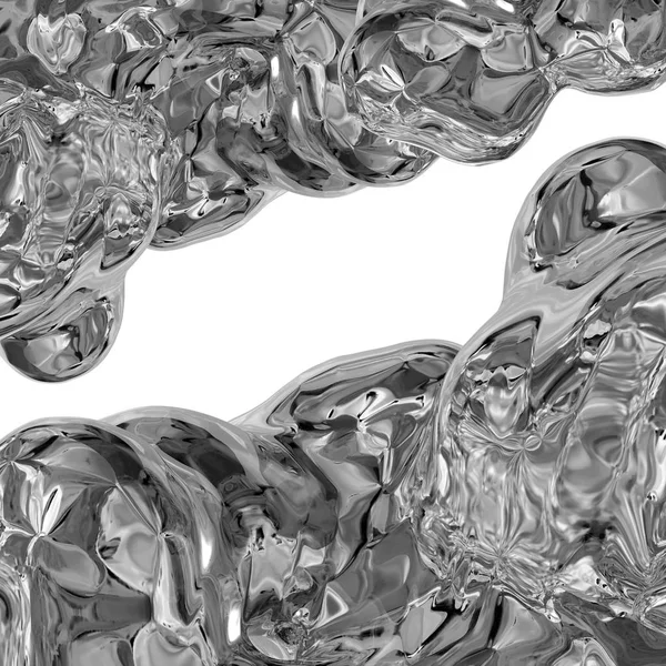 Zerbröselte Folie formt quadratischen Hintergrund. es kann im Web- und Printdesign verwendet werden — Stockfoto