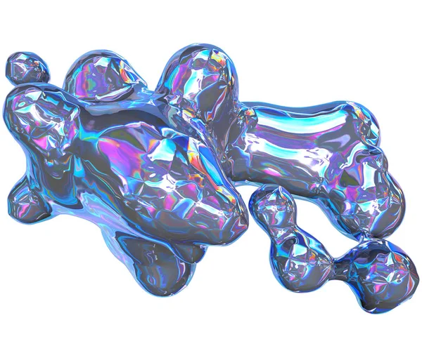 Abstrakte holographische zerbröselte Folienform. es kann im Print- und Webdesign verwendet werden — Stockfoto