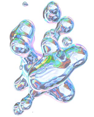 Soyut holografik ufalanmış folyo şekli. Bu baskı ve web tasarımında kullanılabilir