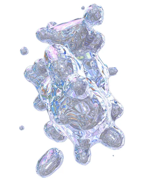 Abstrakt holografisk smulad folie form. Den kan användas i tryck-och webbdesign — Stockfoto