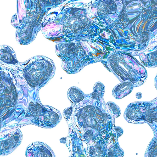 Astratto sfondo di cristallo blu. Può essere utilizzato nella stampa e nella progettazione web — Foto Stock