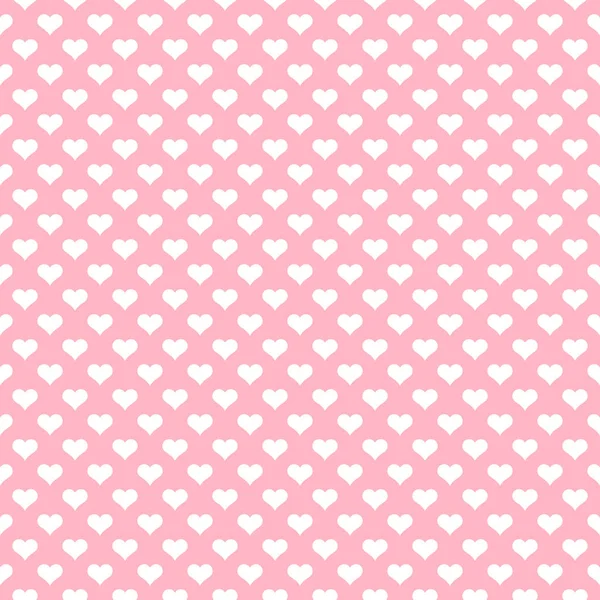 Seamless Pattern Small White Hearts Pink Background — Stock Photo, Image