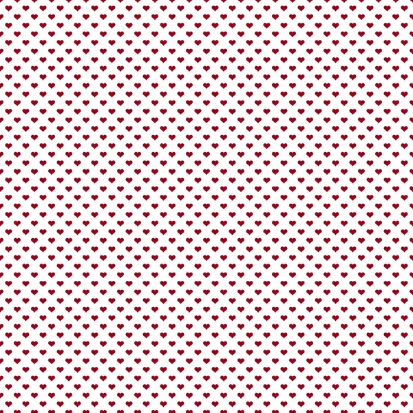 Seamless Pattern Tiny Red Hearts White Background — Stock Photo, Image