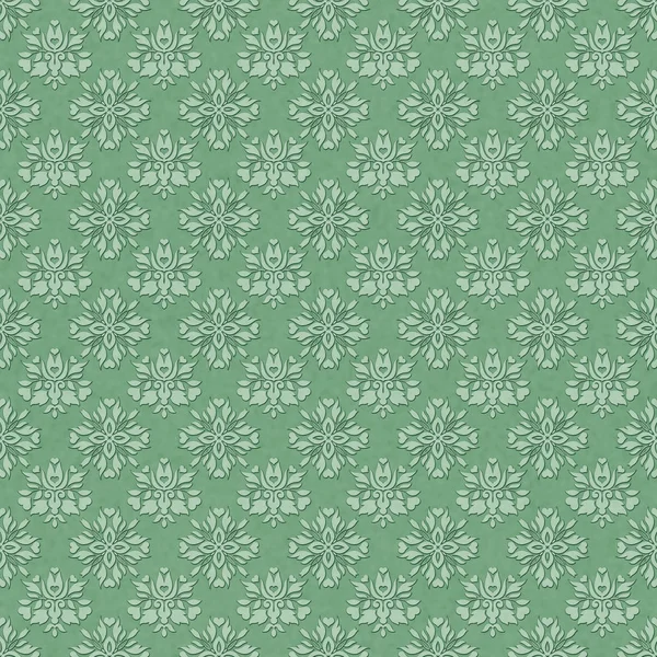 Seamless Soft Green Damask Pattern — Stock Photo, Image