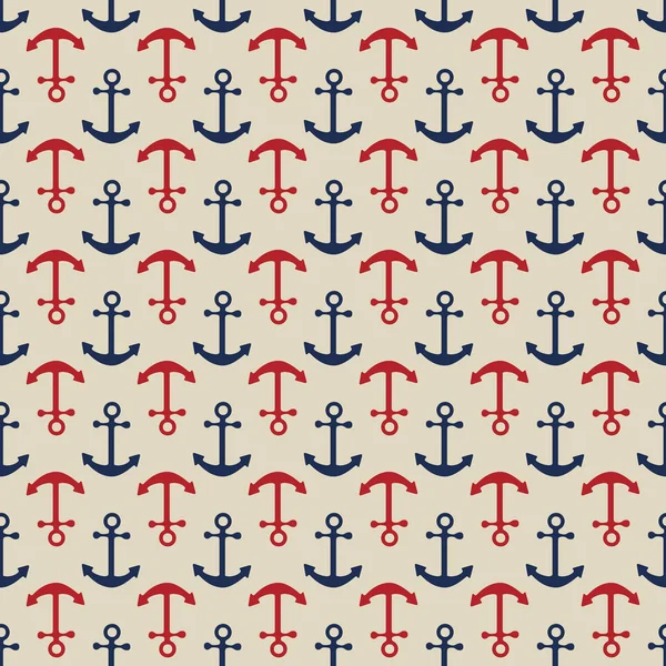 Seamless Nautical Anchors Pattern — Stock Photo, Image