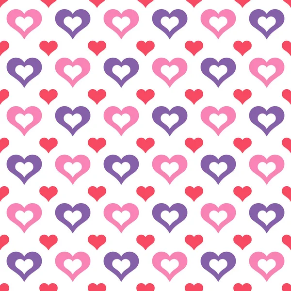 Seamless Colorful Heart Pattern — Stock Photo, Image