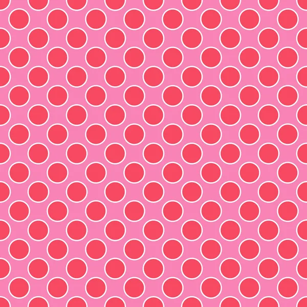 Seamless Pink Red White Dot Pattern — Stock Photo, Image