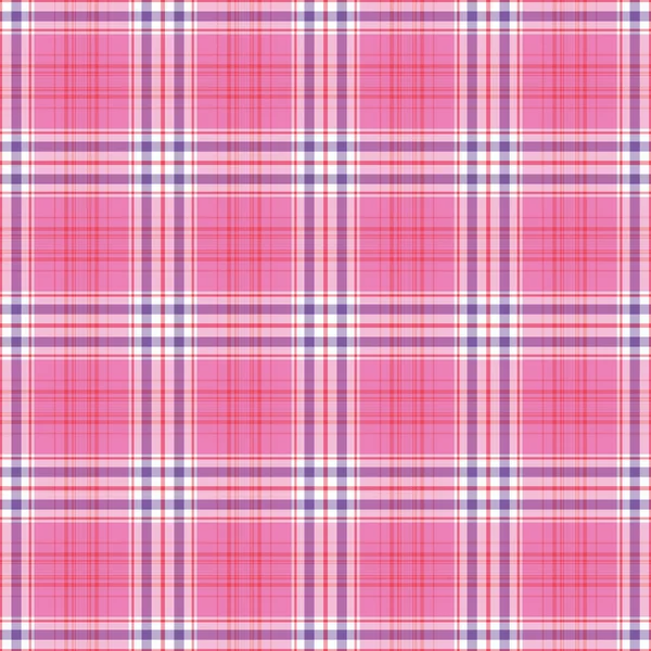 Rosa Viola Bianco Senza Cuciture Plaid — Foto Stock