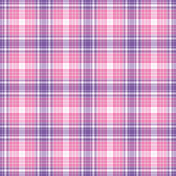 Rosa Viola Bianco Senza Cuciture Plaid — Foto Stock