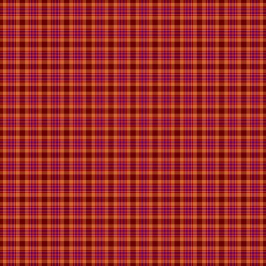 Dikişsiz Parlak Turuncu & Mor Ekose Desen