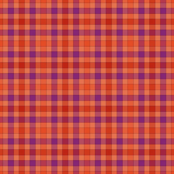 Senza Cuciture Luminoso Arancione Viola Plaid Pattern — Foto Stock