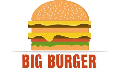 Hamburger, büyük hamburger, sığır eti.