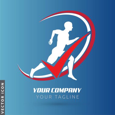 Silüet Logo/Simge Çalıştıran Adam