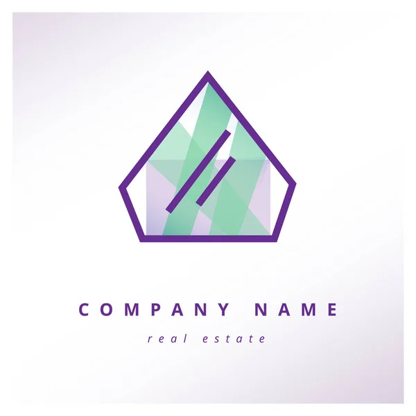 Εταιρικός Μοναδικός Σχεδιασμός Ακινήτων Λογότυπο — Διανυσματικό Αρχείο