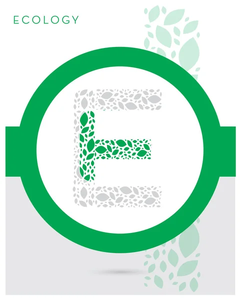 Logo Wektorowe Koncepcją Eko — Wektor stockowy