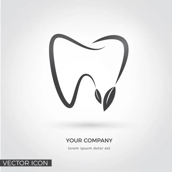 Tooth Vector Icon Logo — Image vectorielle