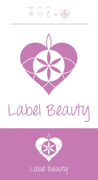 Schöne Rosa Konzeptionelle Beauty Bezogene Produktgeschäft Oder Beruf — Stockvektor