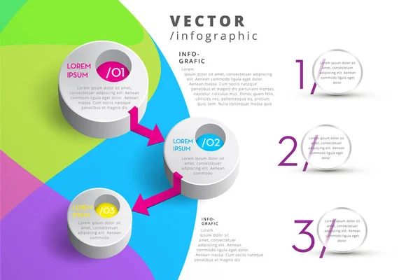 Modern Colorful Vector Infographic — Stock Vector