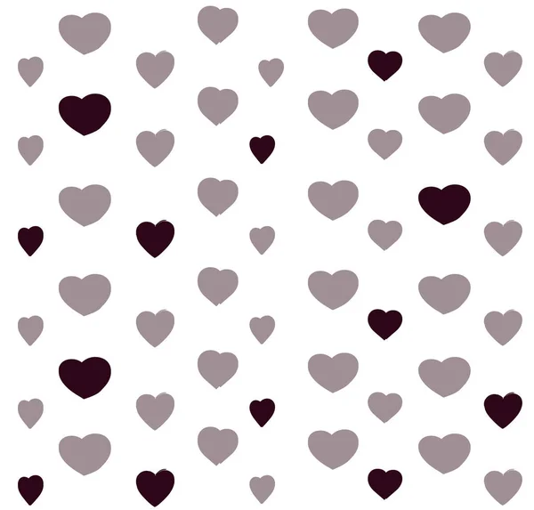 Minimale Hand Getekende Stijl Valentine Day Card — Stockvector