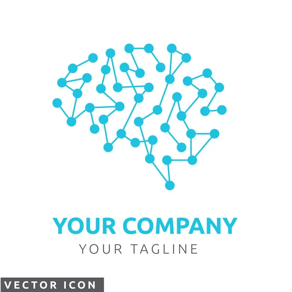Grafik Des Gehirn Logos — Stockvektor