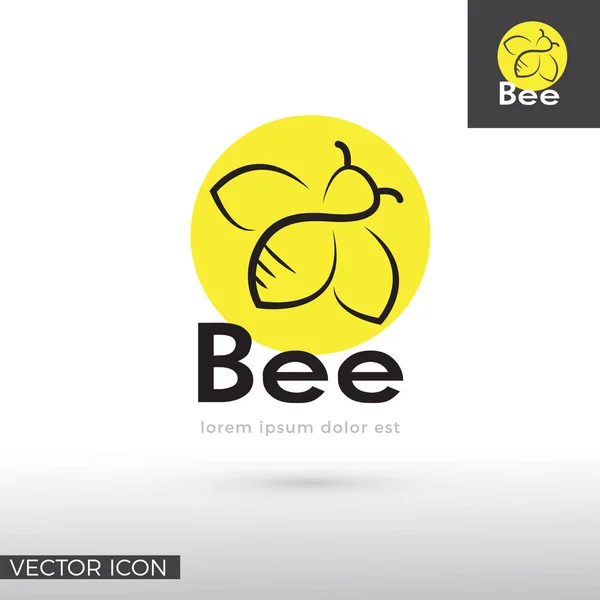 Логотип Bee Icon Vector — стоковый вектор
