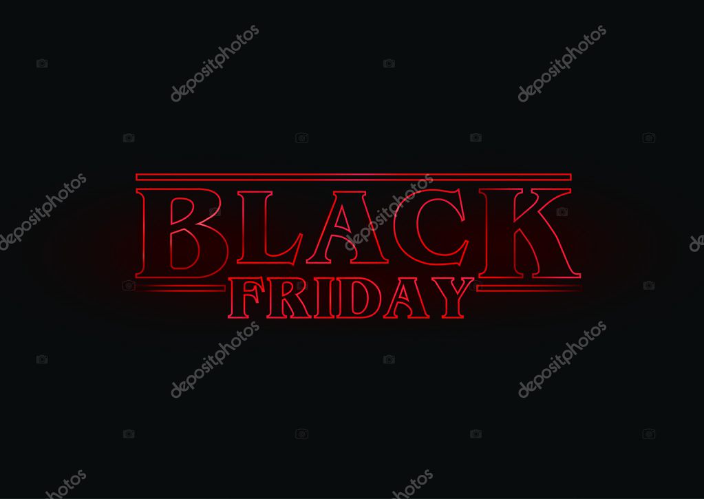 BLACK FRIDAY RED SIGN CONCEPTUAL DESIGN, SALES POSTER