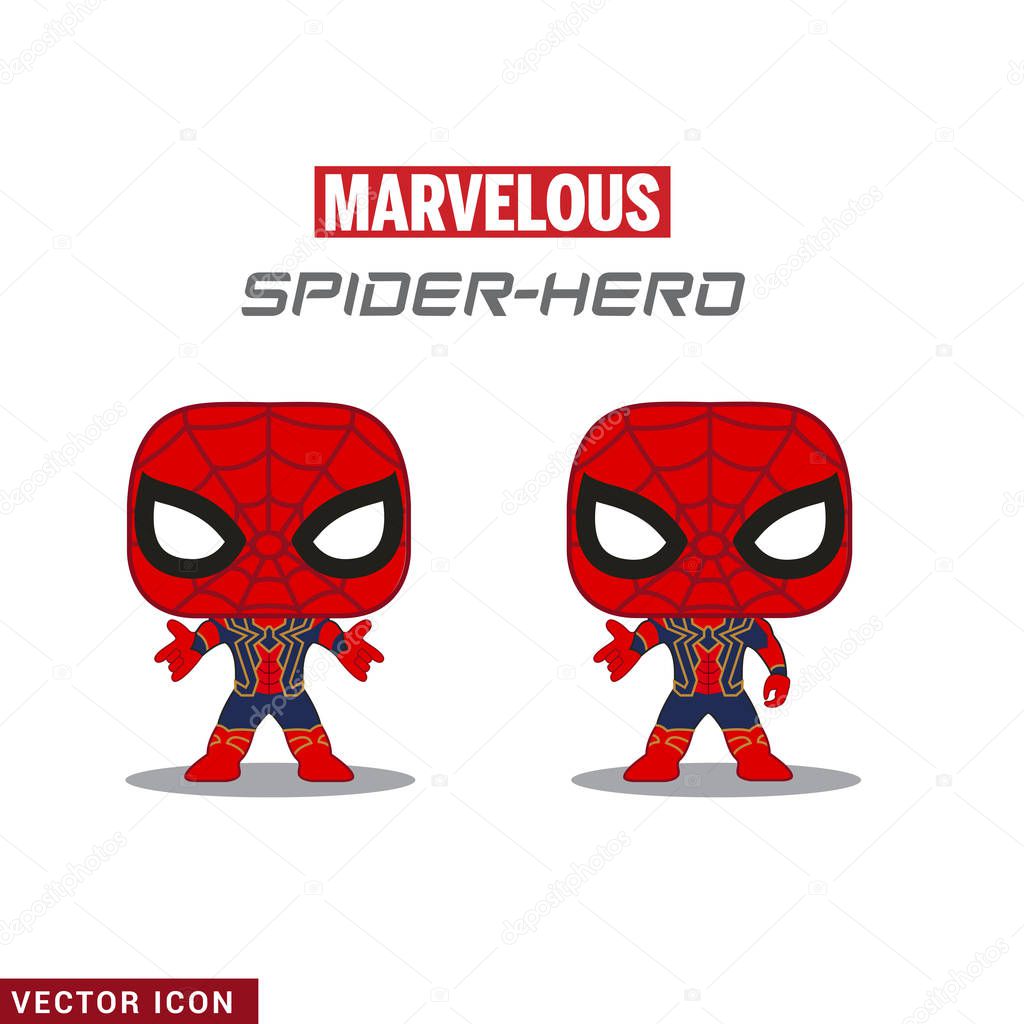 digital illustration, spider man characters