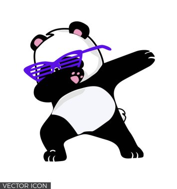 Dabbing Panda Vektör Tasarımı 