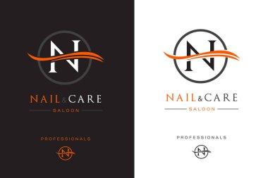 Monogram N In A Circle , Premium Logo Tasarımı