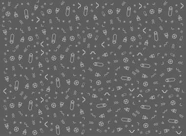 vektör hipster - bohem, soyut geometrik şekiller, desen