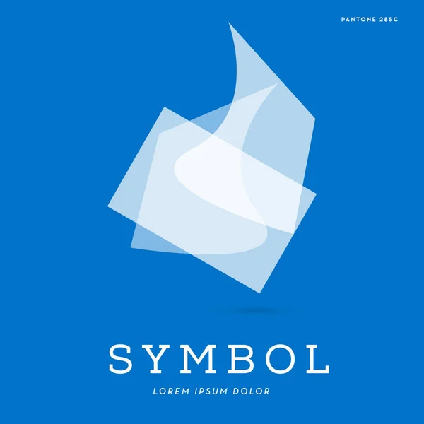 Цифровая Иллюстрация Абстрактный Логотип Символикой — стоковый вектор