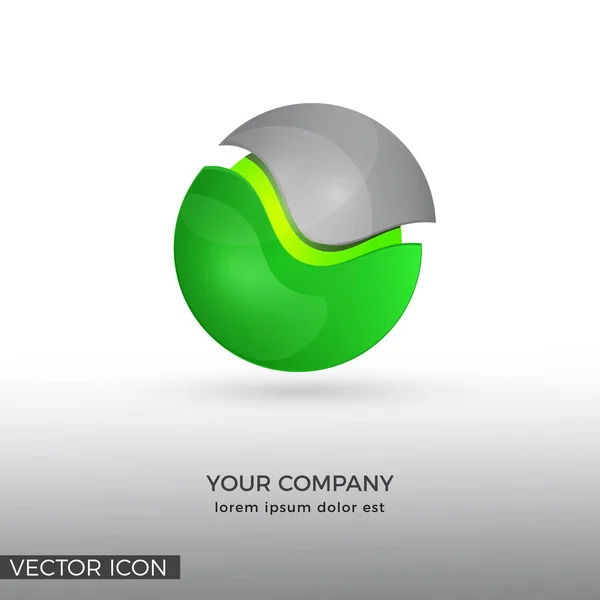 Résumé Logo Sphere Icon — Image vectorielle