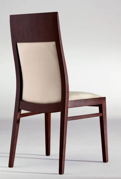 独立木椅 家具设计 — 图库照片