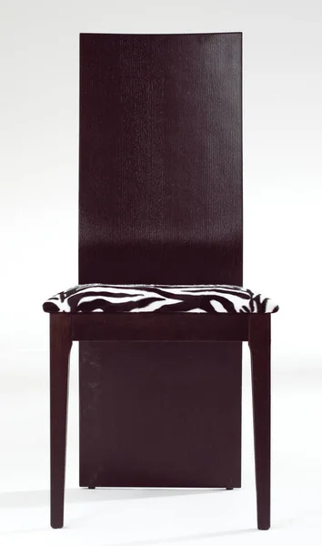 Cadeira Madeira Isolada Design Móveis — Fotografia de Stock