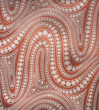 Soyut dalgalı desen çevrelerle, kağıt üzerinde yükseltilmiş, vurgulanan