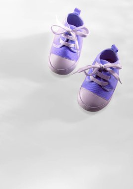 Sevimli bebek çocuk ayakkabıları, üst görünüm 