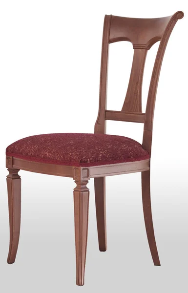 Cadeira Jantar Madeira Isolada Design Móveis — Fotografia de Stock