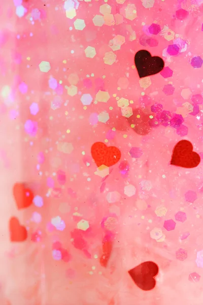 Abstract Wallpaper Glitter Shiny Hearts — Stock Photo, Image