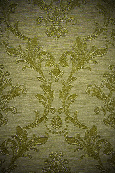 floral wallpaper in baroque style