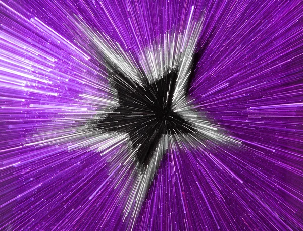ABSTRACT SPEED EFFECT SILVER STAR ON PURPLE BACKGROUND